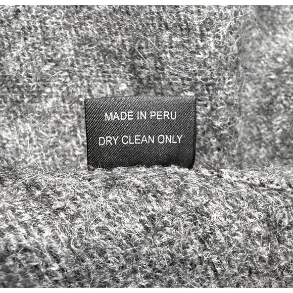 Anntarah Peru Alpaca Women's Open Front Cardigan Sweater Jacket Grey Size S - Picture 13 of 16